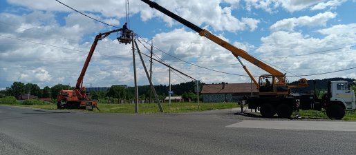 Монтаж опор и линий электропередач. Услуги спецтехники стоимость услуг и где заказать - Новодугино