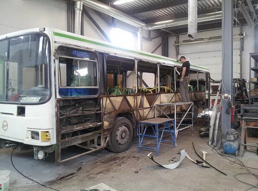 Ремонт автобусов, замена стекол, ремонт кузова стоимость ремонта и где отремонтировать - Смоленск