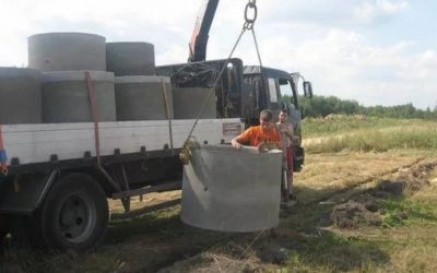 Перевозка бетонных колец и колодцев манипулятором - Смоленск, цены, предложения специалистов